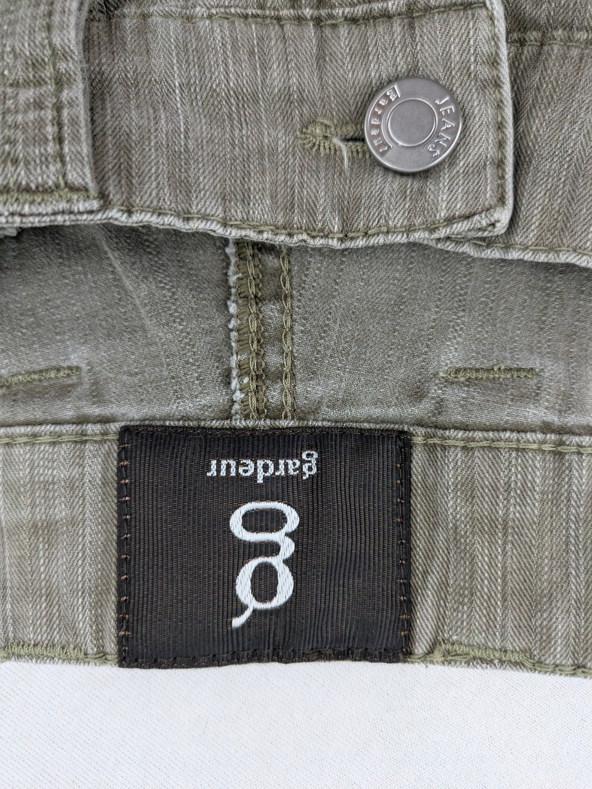 GARDEUR grey straight jeans regular fit with button and zipper closure, cotton-stretch blend.