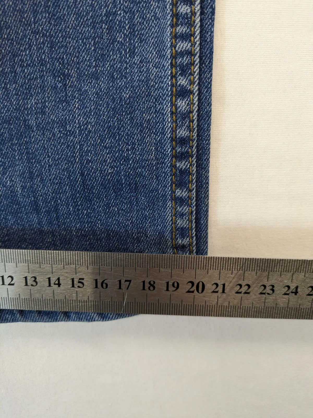 Hero By John Meddox blue straight jeans with five-pocket design and zip fly.