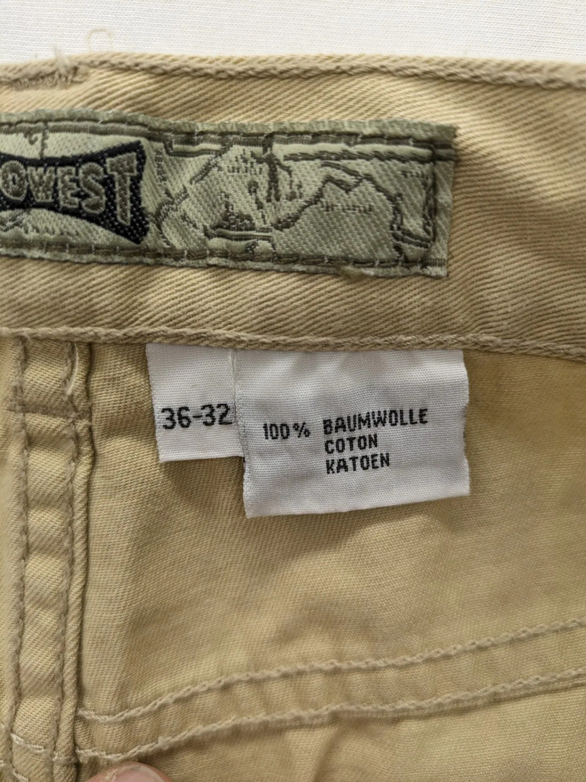 Go West beige straight jeans 5-pocket style durable cotton material