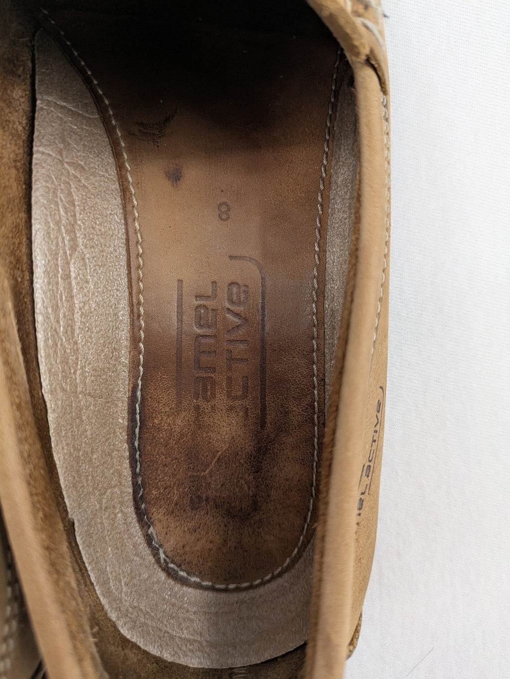 camel active brown deck shoes soft suede slip-on design with durable rubber sole