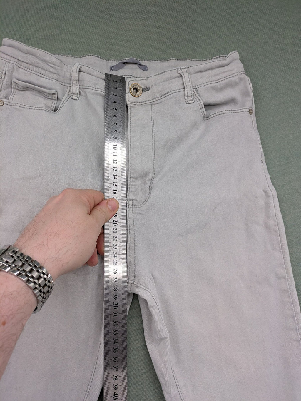 goodies grey slim fit jeans 5-pocket design cotton blend with stretch