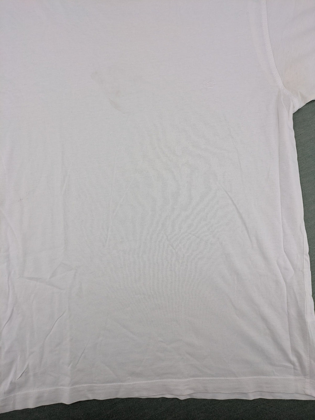 Camel Active white t-shirt short sleeves round neck subtle logo embroidery cotton