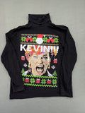 Home Alone turtle neck jumper multi colour sequin design featuring Kate McCallister.