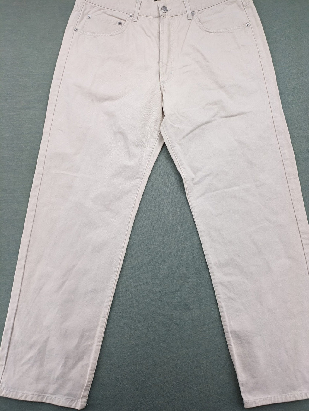 Weippler beige straight leg jeans W36 L30 100% cotton classic design