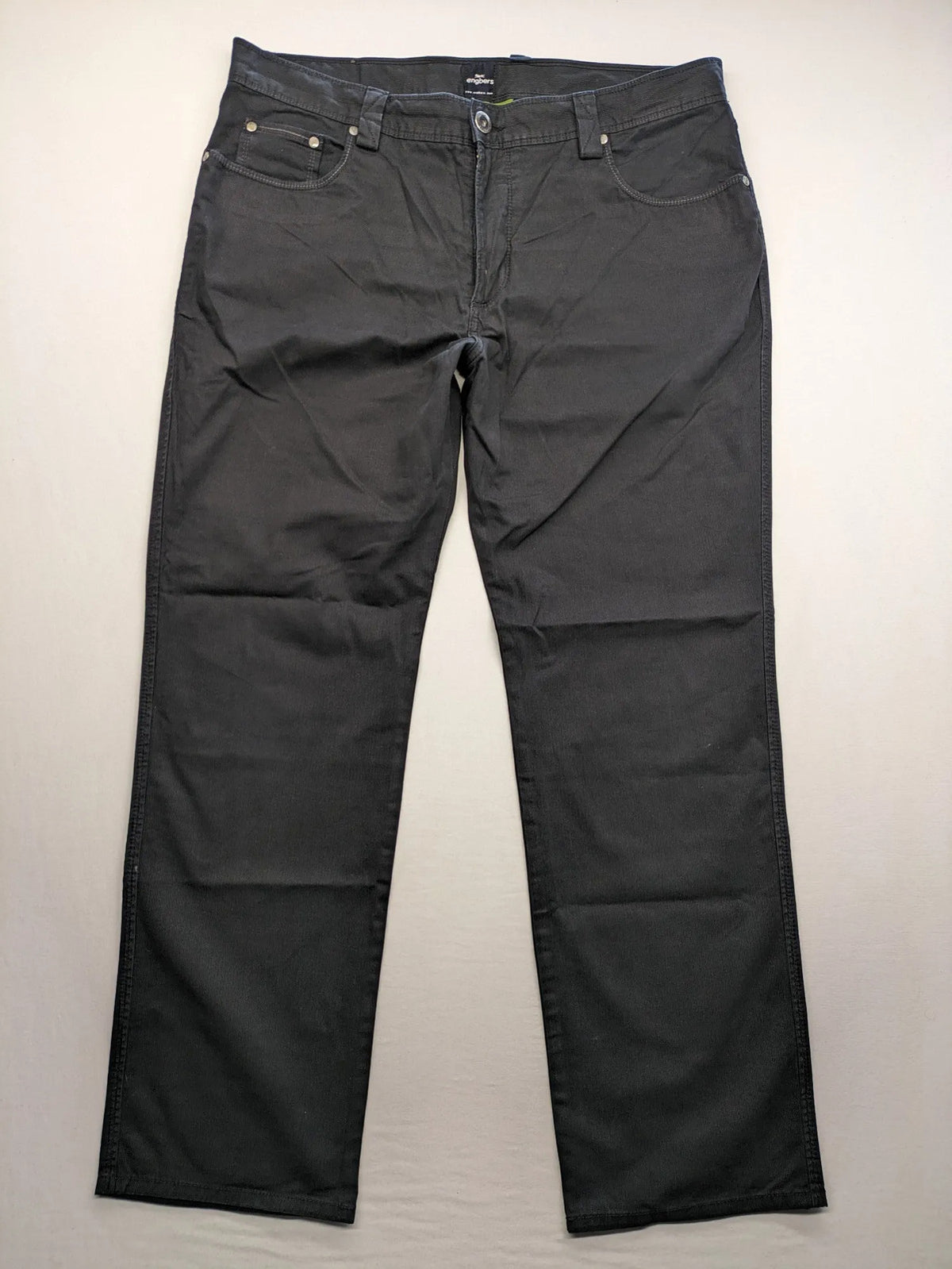 Engbers grey chino pants regular fit five-pocket style durable fabric