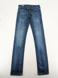 Jack & Jones blue slim fit jeans with faded wash and classic button fly.