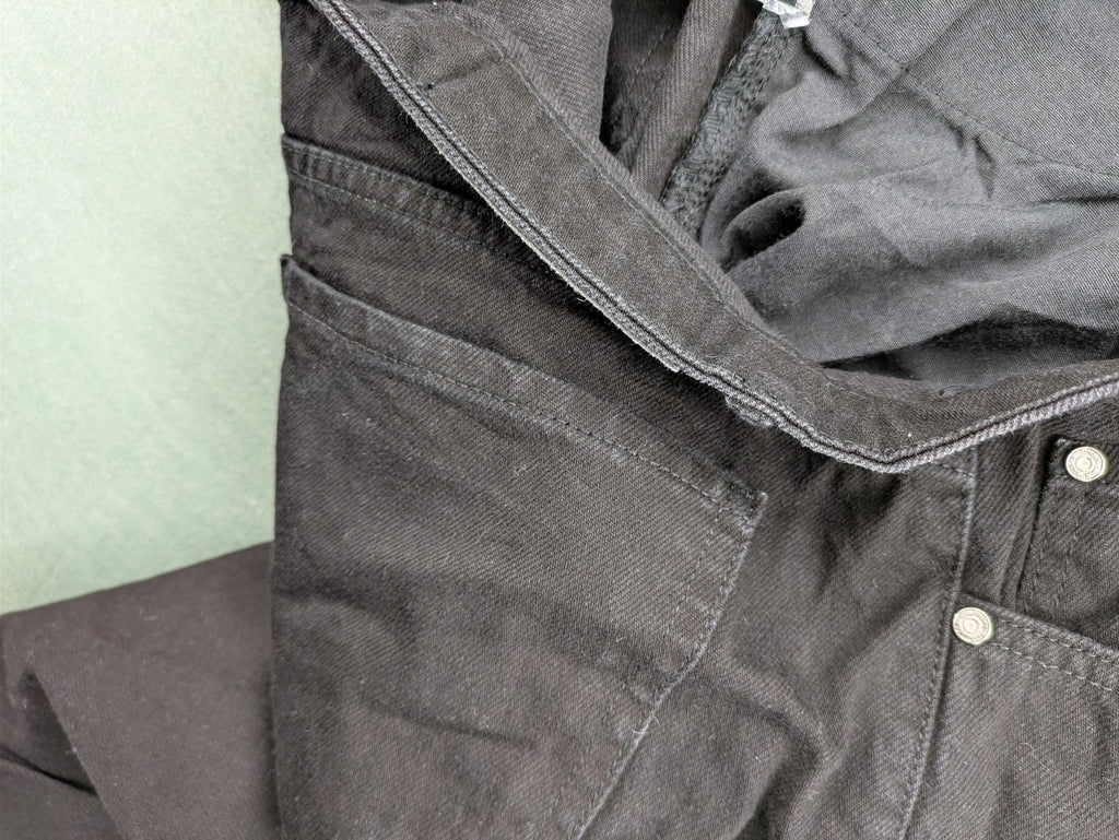 Boohooman grey straight jeans classic five-pocket design button fly 100% cotton denim