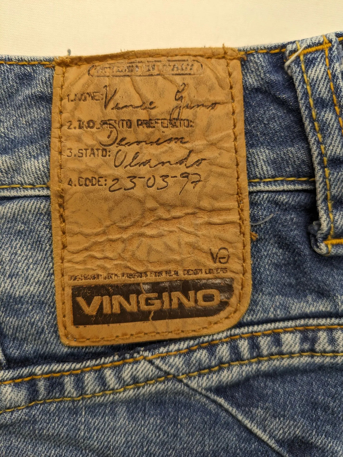 Vingino blue skinny jeans with adjustable waistband and classic wash, made from stretch denim.