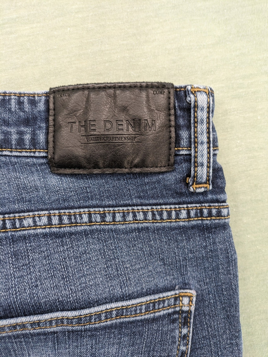 C&A blue straight jeans with thermo lining and classic denim look, W38 L30.
