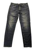 Only & Sons blue straight jeans with classic 5-pocket design and button fly.