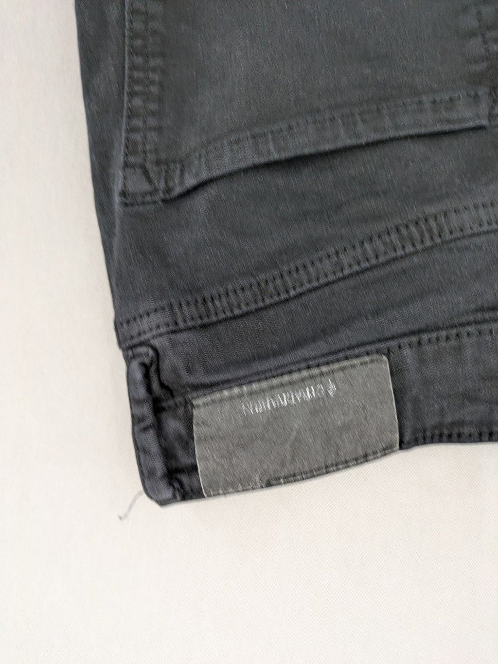 Stradivarius black skinny jeans high waist raw hem five-pocket style
