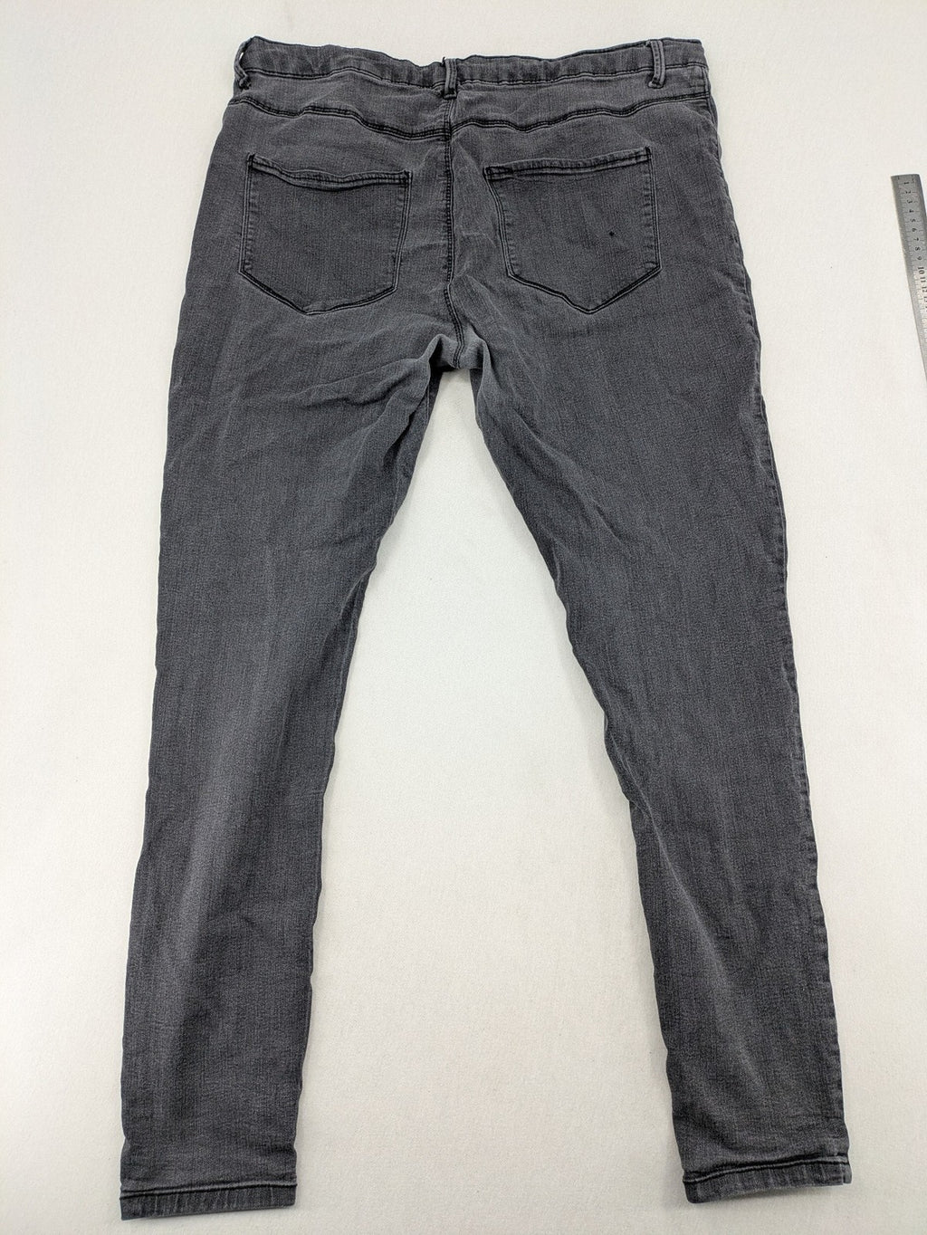 ONLY Carmakoma grey skinny fit jeans with subtle washed look and stretch denim material.